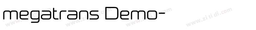 megatrans Demo字体转换